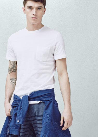 Mango Man Mango Man Cotton Piqu T Shirt