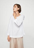 Mango Mango Back Button Blouse