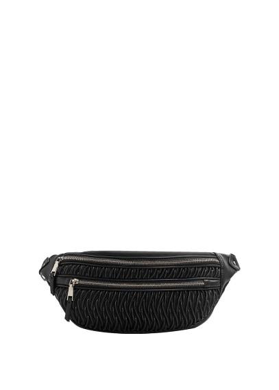 Mango Mango Zip-detail Texture Bum Bag