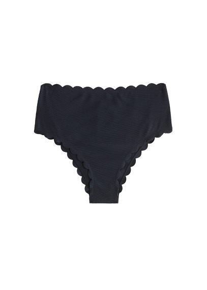 Mango Mango Scalloped High-waist Bikini Bottom