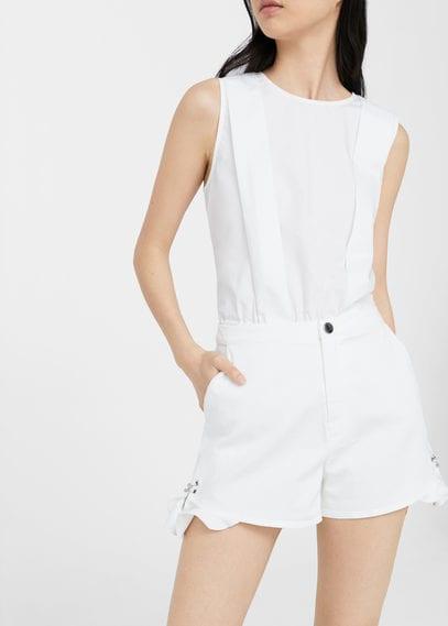Mango Mango Piercings Ruffle Short