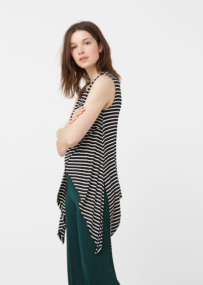 Mango Mango Contrast Hem Top