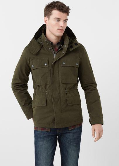 Mango Man Mango Man Cotton Nylon-blend Field Jacket