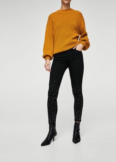 Mango Mango Beads Skinny Jeans