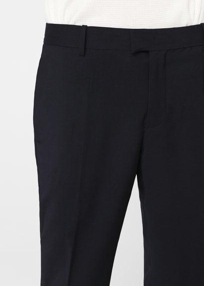 Mango Man Mango Man Wool-blend Crop Chinos