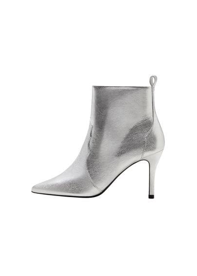 Mango Mango Metallic Heel Ankle Boots