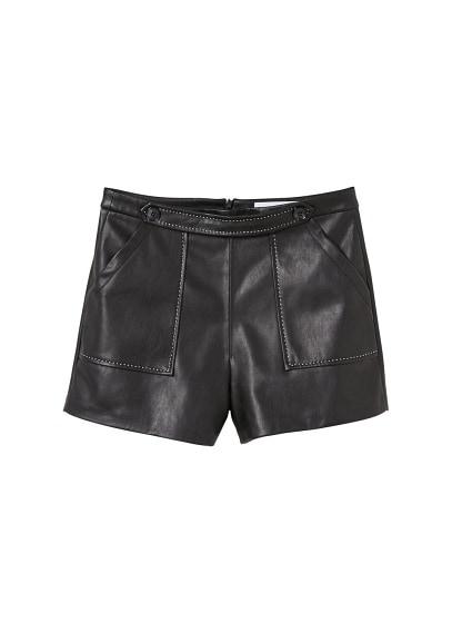 Mango Mango Contrasted Seams Short