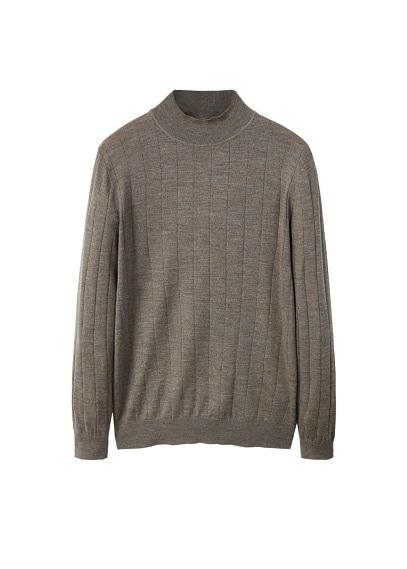 Mango Man Mango Man Stripe Patterned Wool Sweater