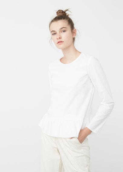 Mango Mango Striped Poplin Blouse