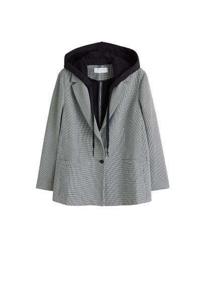 Violeta By Mango Violeta By Mango Detachable Hood Blazer