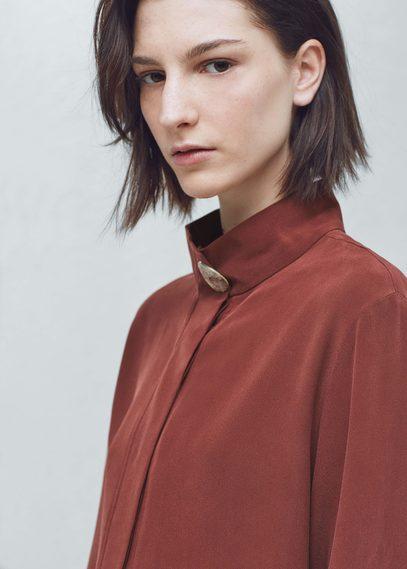 Mango Mango Premium - Buttoned Silk Blouse