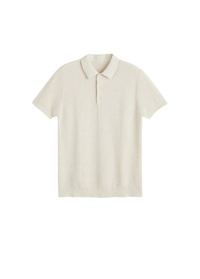 Mango Man Mango Man Structured Merino Wool Polo