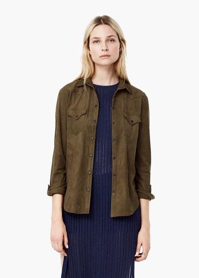 Mango Mango Flap Pocket Shirt