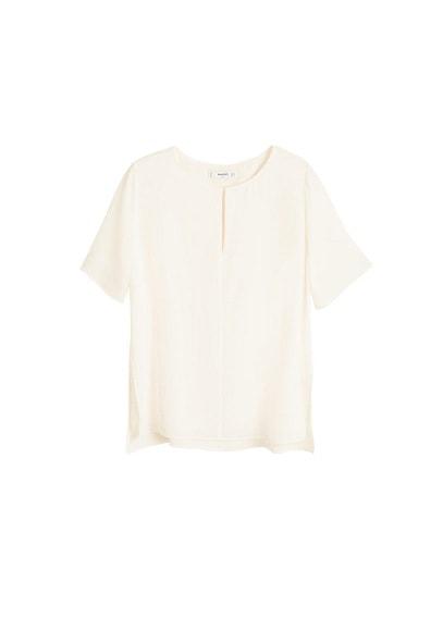 Mango Mango Keyhole Detail Blouse