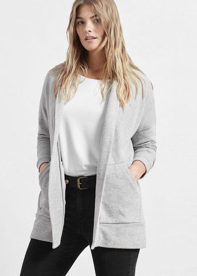 Violeta By Mango Violeta By Mango Textured Cotton-blend Jacket