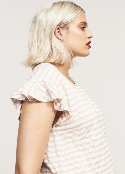 Violeta By Mango Violeta By Mango Beaded Striped T-shirt