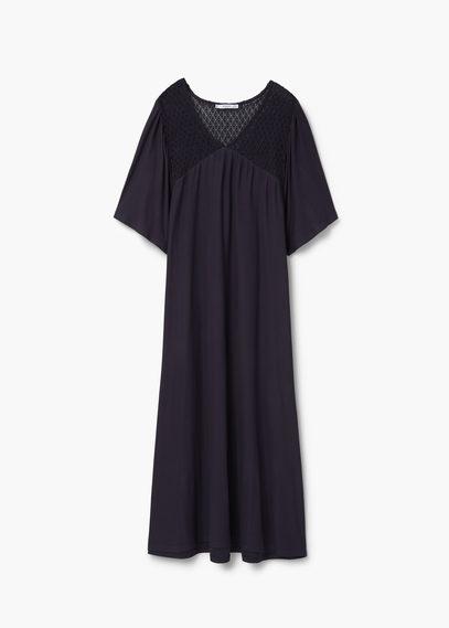 Mango Mango Openwork Panel Dress