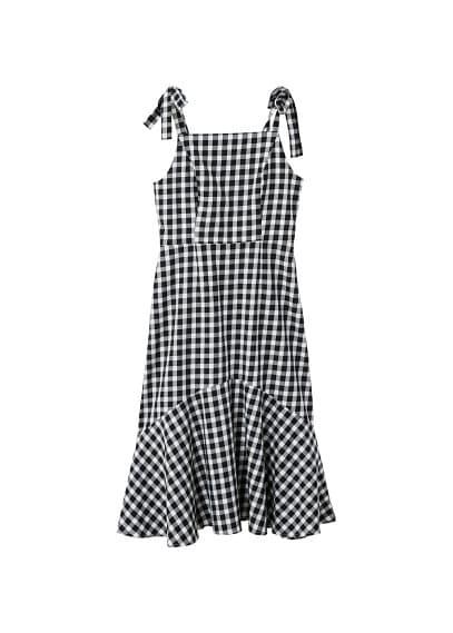 Mango Mango Vichy Check Dress