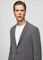 Mango Man Mango Man Herringbone Slim-fit Suit Blazer