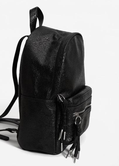 Mango Mango Metallic Vinyl Backpack