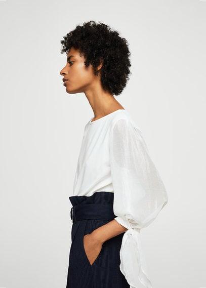 Mango Mango Contrasting Design Blouse