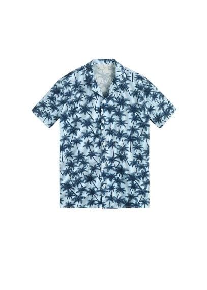 Mango Man Mango Man Mixed Print Cotton Shirt