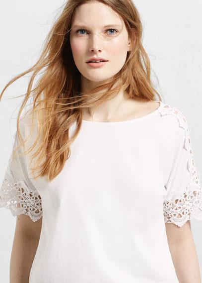Violeta By Mango Violeta By Mango Embroidered Cotton Shirt