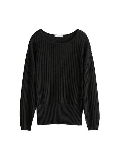 Mango Mango Textured Ribbed Sweater