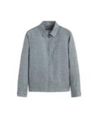 Mango Man Mango Man Flecked Cotton Linen Jacket