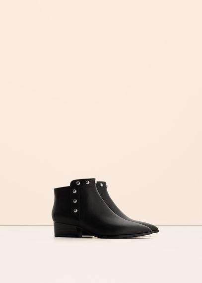 Violeta By Mango Violeta By Mango Stud Ankle Boots