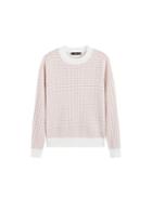 Mango Mango Bicolor Openwork Sweater