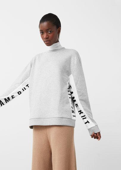 Mango Mango Contrast Panels Sweatshirt