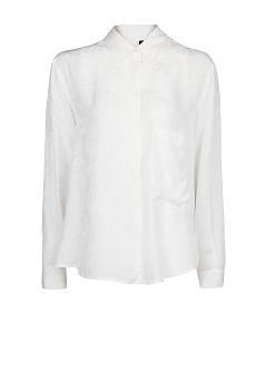 Mango Oriental Inspired Jacquard Blouse