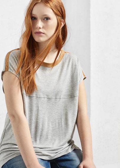 Violeta By Mango Violeta By Mango Contrast Trim T Shirt