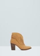 Mango Mango Fringed Leather Boots