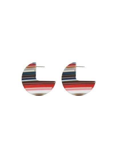 Mango Mango Striped Design Earrings