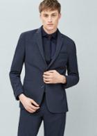 Mango Man Mango Man Modern Slim-fit Seersucker Suit Blazer