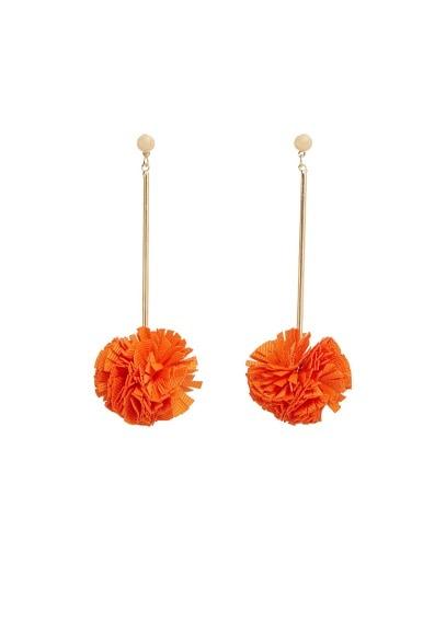 Violeta By Mango Violeta By Mango Pompom Metallic Earrings