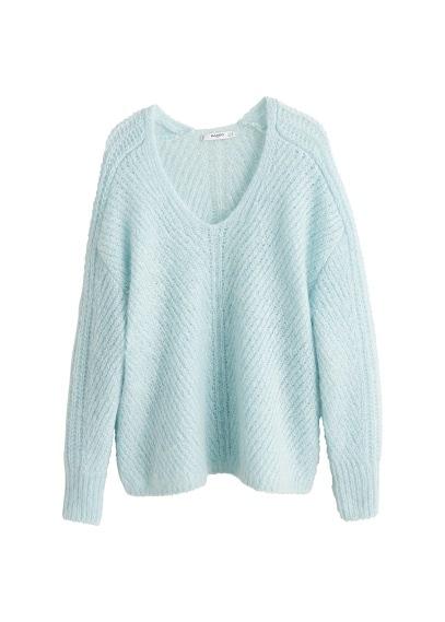 Mango Mango Ribbed Mohair-blend Sweater