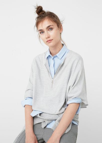 Mango Mango Zipped Blouse