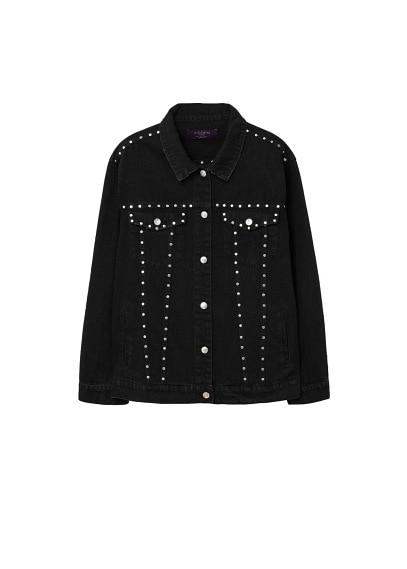 Violeta By Mango Violeta By Mango Studded Denim Jacket