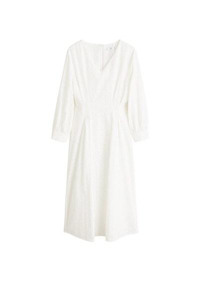 Mango Mango Embroidered Midi Dress