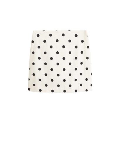 Mango Mango Textured Cotton-blend Miniskirt