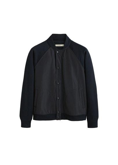 Mango Man Mango Man Contrasting Design Cotton Jacket