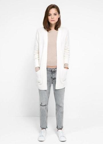 Mango Wool-blend Long Cardigan