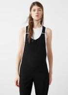 Mango Mango Contrast Trims Jumpsuit