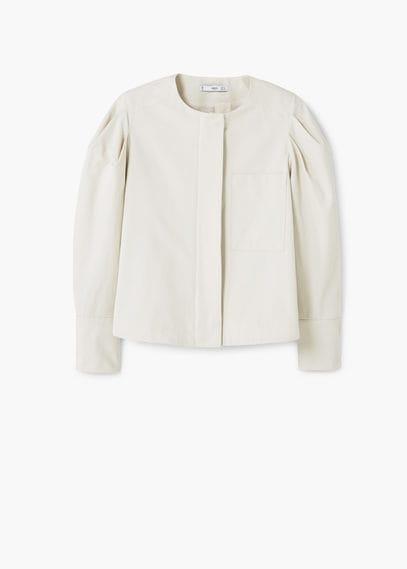 Mango Mango Puffed Sleeves Jacket