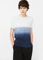 Mango Man Mango Man Ombr-stripe Cotton T Shirt