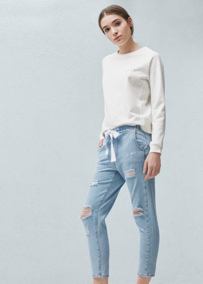 Mango Mango Drawstring Waist Jeans