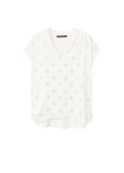 Violeta By Mango Violeta By Mango Metallic Print T-shirt